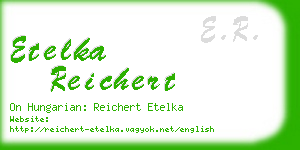 etelka reichert business card
